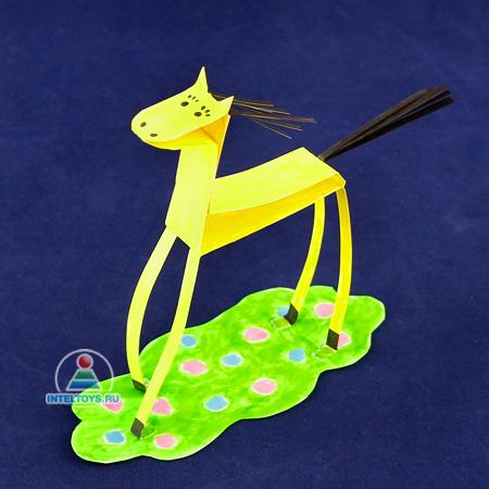 Лошадки из полоски бумажки
