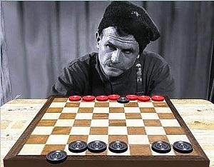 Игра в Чапаева шашками: правила