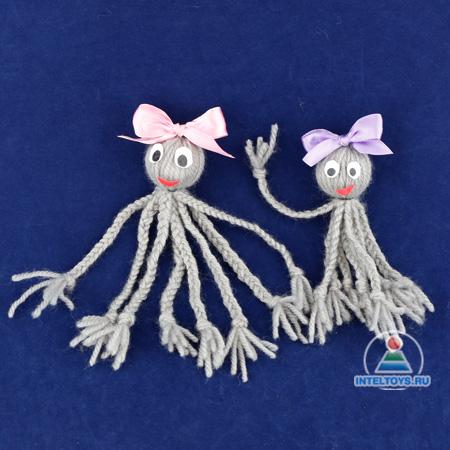 Осьминог из ниток своими руками: мастер-класс для малышей