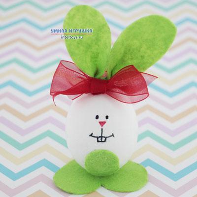 Поделка «Яйцо на Пасху – Зайка из фетра»