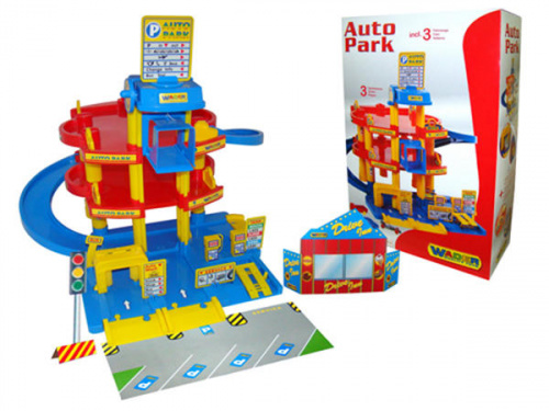 Детский паркинг Wader  3-уровневый с автомобилями 37893