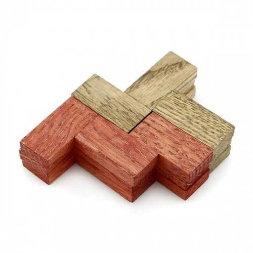 Головоломка деревянная «Двухслойный пирог-37»