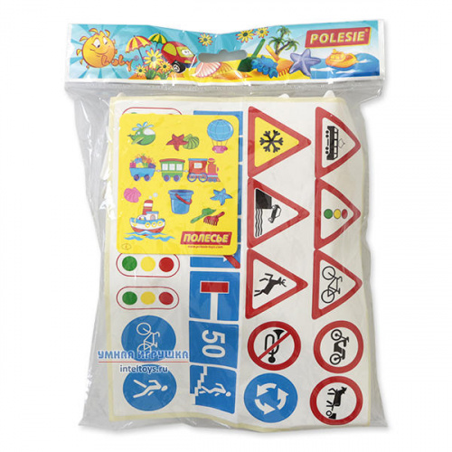 Игровой набор дорожных знаков (24 элемента), Полесье
