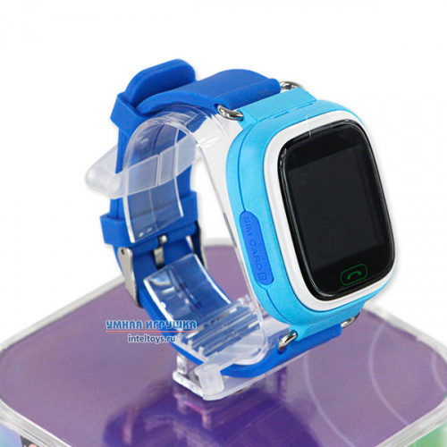 Голубые детские часы с GPS GW100, Маяк
