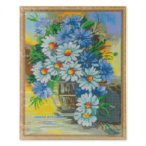 Алмазная картина «Букет из ромашек», 40х50 см, Molly (Молли)