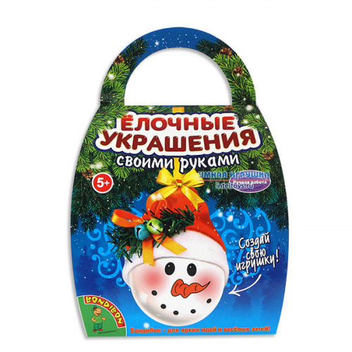 Новогодний шарик на елку своими руками «Снеговичок», Bondibon (Бондибон)