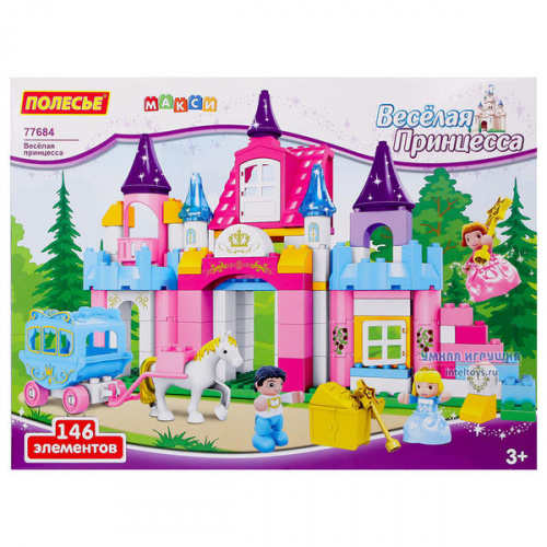 Конструктор Макси «Веселая принцесса», Полесье, 146 элементов