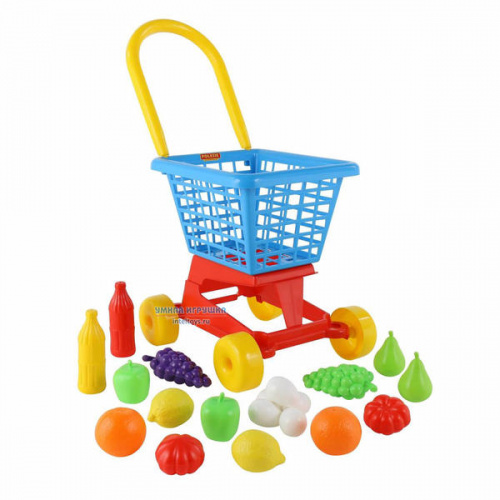 Детская тележка с продуктами «Супермаркет №1», Полесье