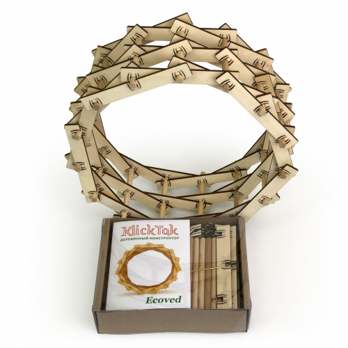Деревянный 3D-конструктор Klick Tak Ecoved (Кликтак Эковед)