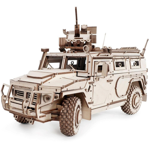 Деревянный 3D-конструктор Lemmo «Бронеавтомобиль Лигер», 493 детали