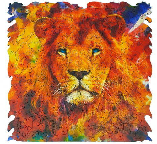 Фигурные деревянные пазлы «Лев» Animal Art, Нескучные игры
