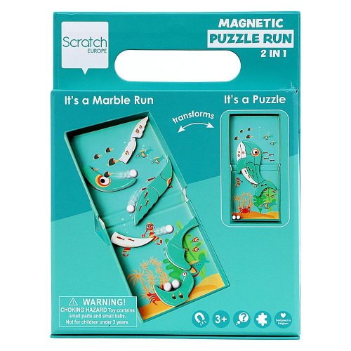 Магнитный пазл «Бегущий кит», Scratch