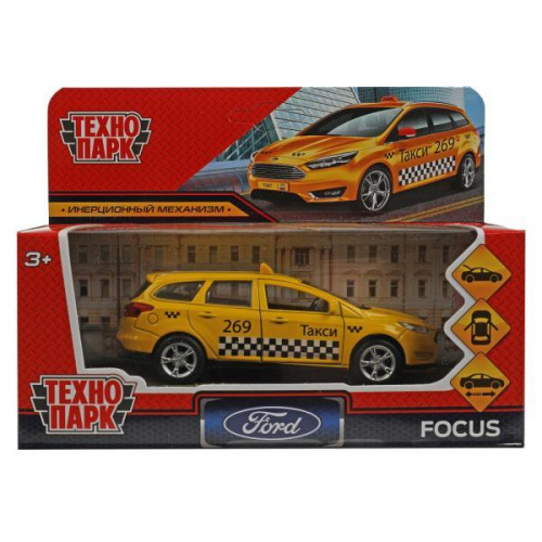 Машина Ford Focus Turnier Такси 12 см, Технопарк