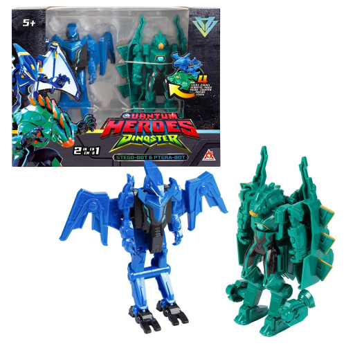 Набор 2 Дино-бота трансформера Джей Мин и Оз 13 см Dinoster