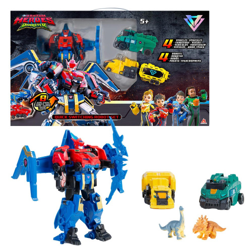 Набор Трансформеров 2-в-1 Команда Диностер Dinoster