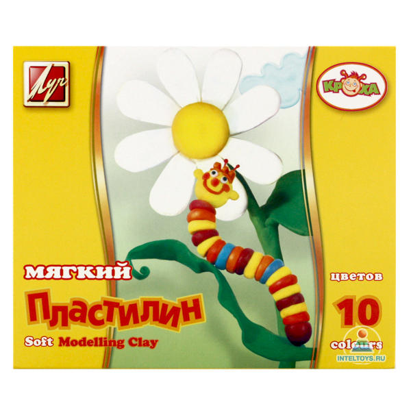 Пластилин мягкий 10 цветов