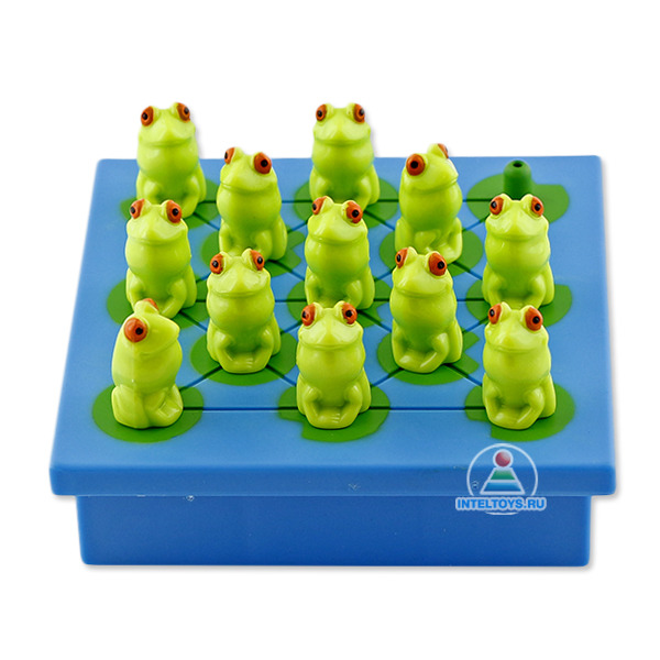 головоломка лягушки. игра головоломка лягушки. настольные головоломки. настольная игра "лягушки". настольная игра thinkfun.
