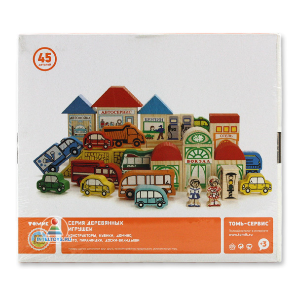 Конструктор деревянный «Транспорт» Томик, 45 деталей купить в Москве ...
