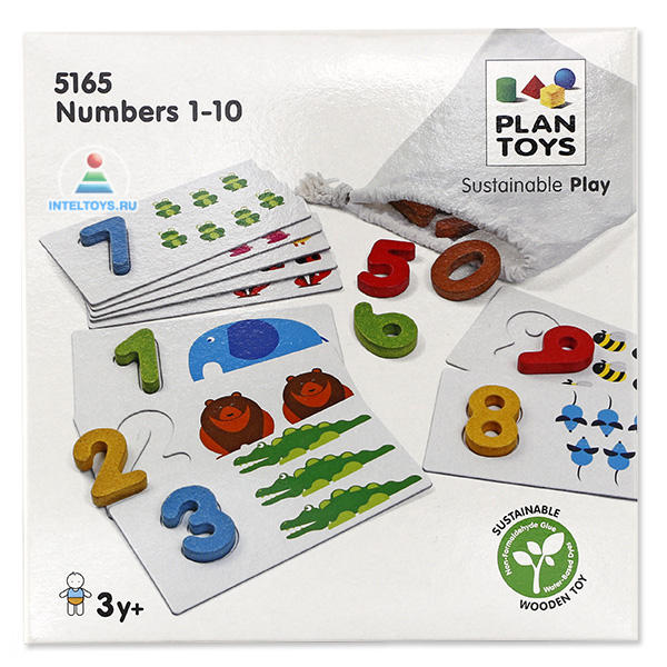 Игра «Числа 1-10» Plan Toys (План Тойс)