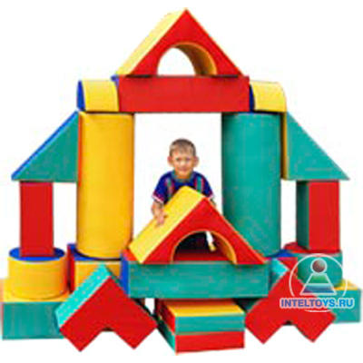 Напольный мягкий конструктор-трансформер (22 детали)