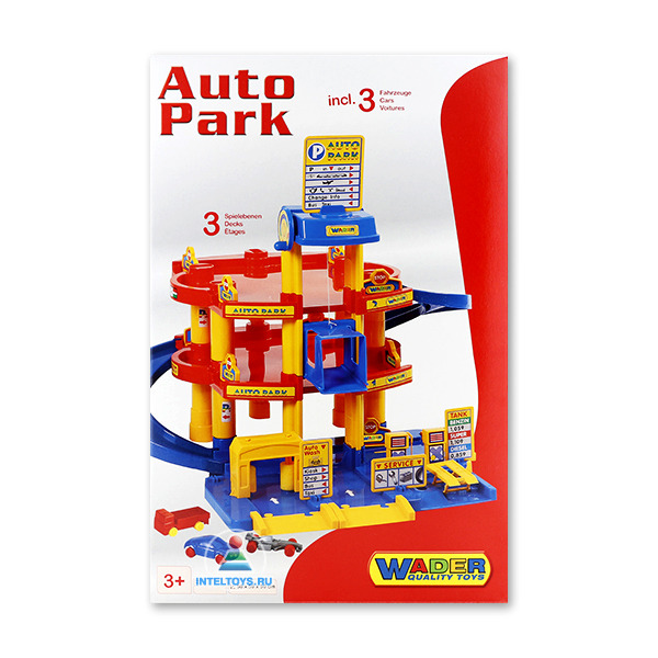 Детский паркинг 3-уровневый с автомобилями фото 1