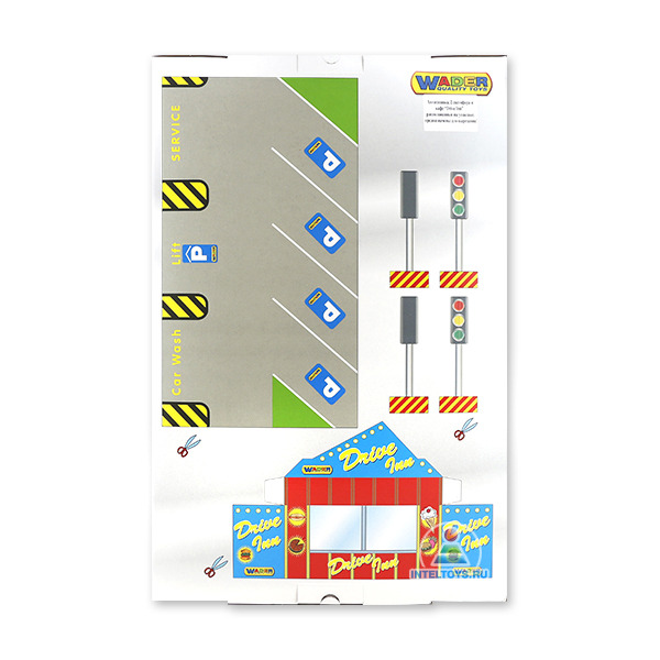 Детский паркинг 3-уровневый с автомобилями фото 2