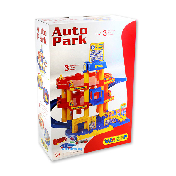Детский паркинг 3-уровневый с автомобилями фото 3