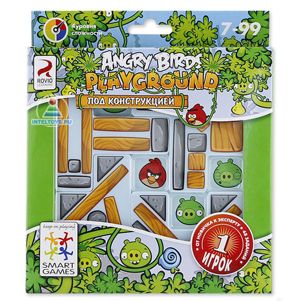 Логическая игра Angry Birds Под Конструкцией, Bondibon (Бондибон)