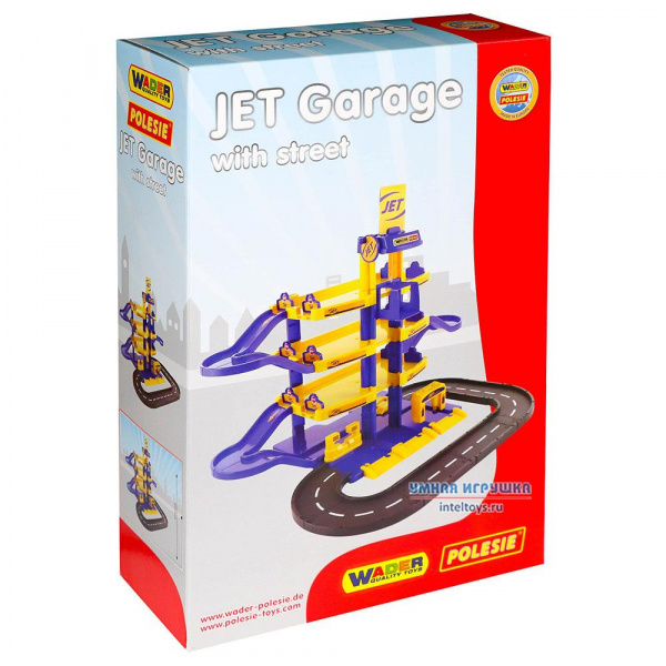 Игровая парковка JET, 4-уровневая с дорогой, Полесье фото 1