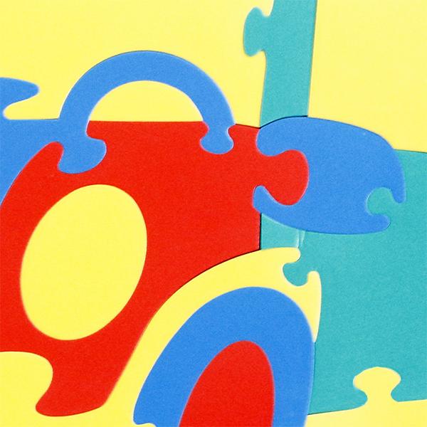 Напольный коврик-пазл «Машинка», Флексика фото 1