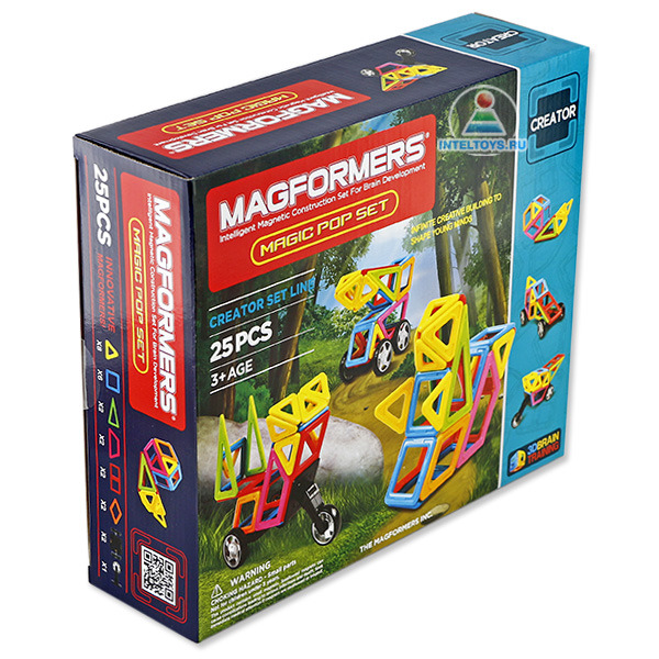 Магнитный конструктор Magformers Magic Pop Set, 25 деталей, Магформерс ...