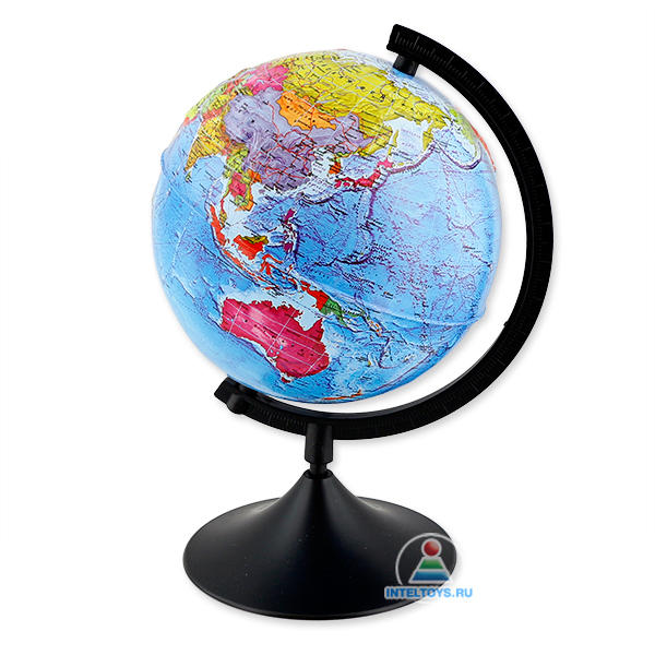 Глобус Земли рельефный политический 21 см «Классик» Globen (Глобен ...
