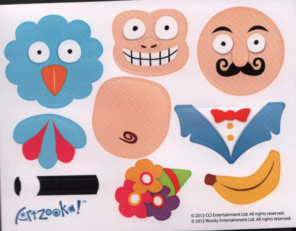 Artzooka (Артзука) «Веселые друзья из бумаги», набор для творчества фото 2