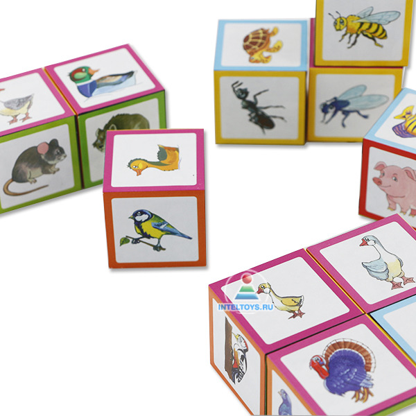 Умные IQ-кубики «Уши, лапы и хвосты», 50 игр для развития интеллекта, Айрис-пресс фото 5