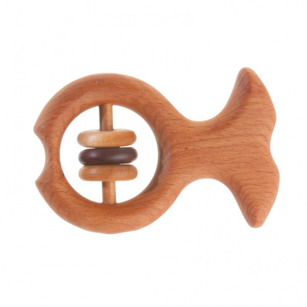 Грызунок для детей «Рыбка» (с погремушкой), Леснушки