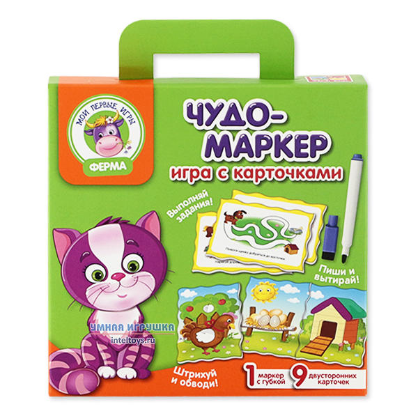 Чудо-маркер, игра с карточками «Ферма», Vladi Toys (Влади Тойз) купить ...