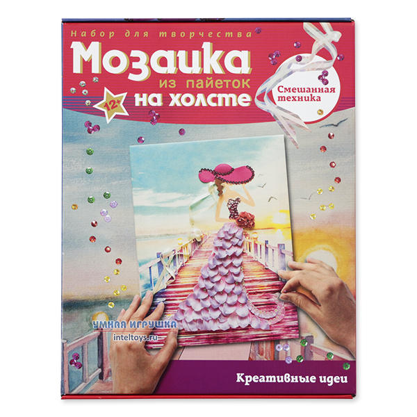 Мозаика из пайеток 3D «Незнакомка», Волшебная мастерская
