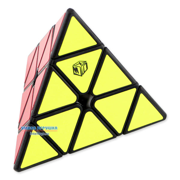 Черная магнитная головоломка Pyraminx «X-Man Magnetic BELL», QiYi (Киви)