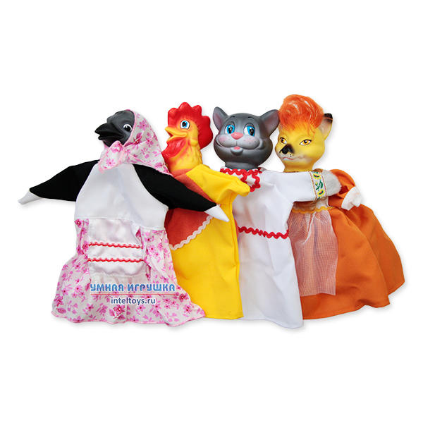 Куклы перчатки и пальчиковые игрушки для кукольного театра