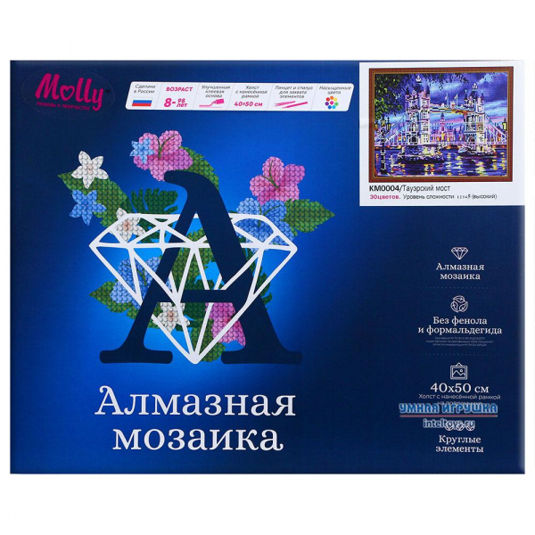 Картина стразами «Алмазная живопись – Тауэрский мост», Molly (Молли)