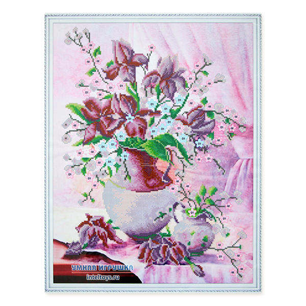 Картина Цветной мир ярких идей «Цветочное утро», 50х65 см