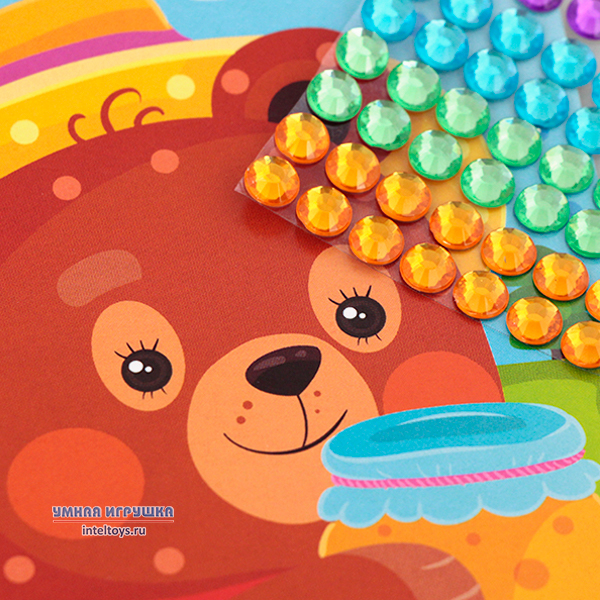 Мини рисунок из страз «Мишка», Десятое королевство купить в Москве ...