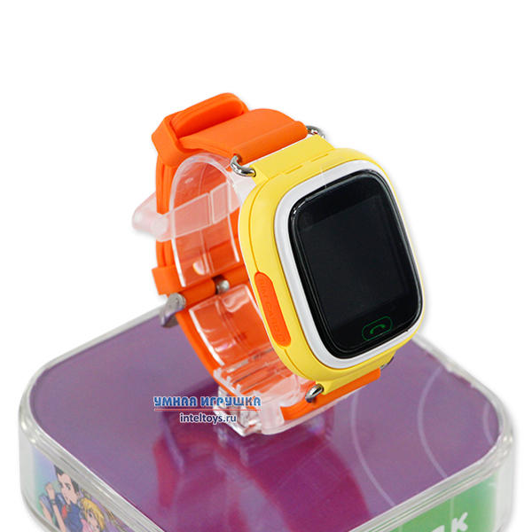 Апельсиновые GPS часы для ребенка GW100, Маяк
