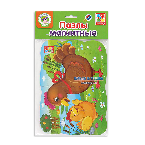Магнитные пазлы «Курочка», Vladi Toys (Влади Тойз)