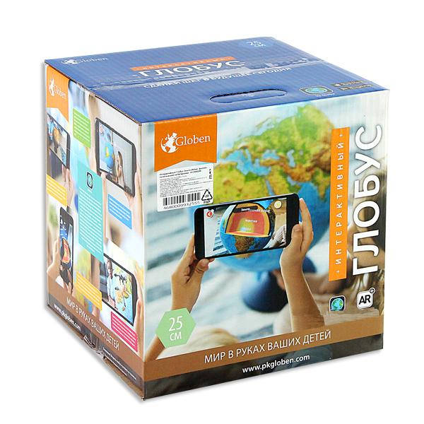 Физико-политический интерактивный глобус Globen 25 см на батарейках, Глобен фото 1