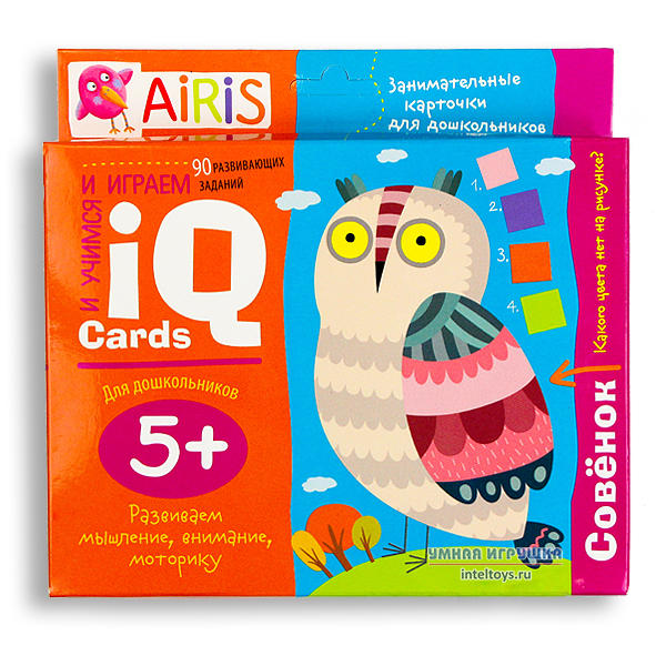 IQ-карточки Айрис-Пресс «Совенок», 90 развивающих заданий
