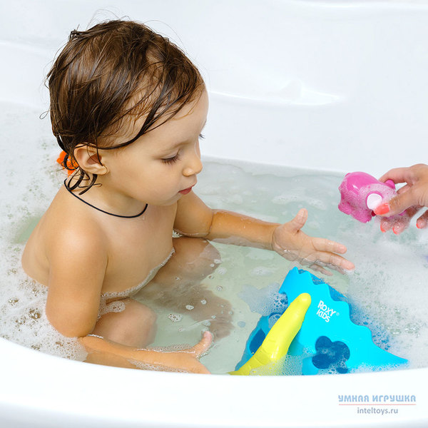 Органайзер-сортер для игрушек в ванную «Dino» (голубой), Roxy Kids (Рокси Кидс) фото 10