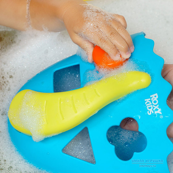 Органайзер-сортер для игрушек в ванную «Dino» (голубой), Roxy Kids (Рокси Кидс) фото 11