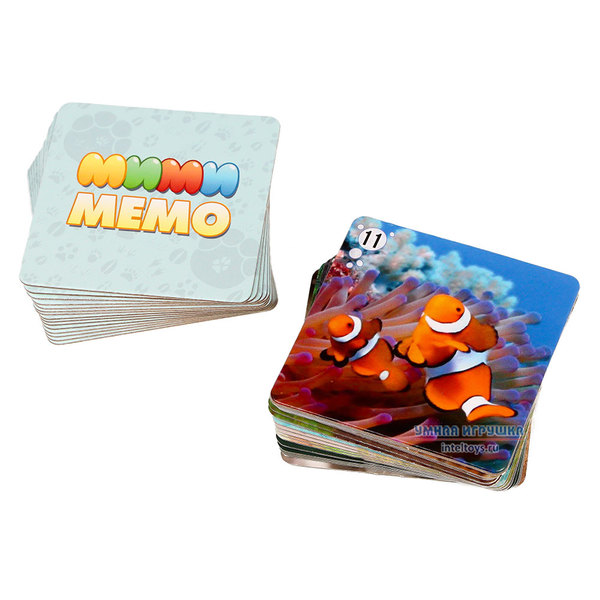 Настольная игра «Ми ми Мемо – Морские животные», Нескучные игры фото 2