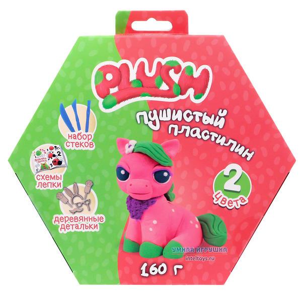 Пушистый пластилин Plush (розовый и зеленый), Плаш купить в Москве ...